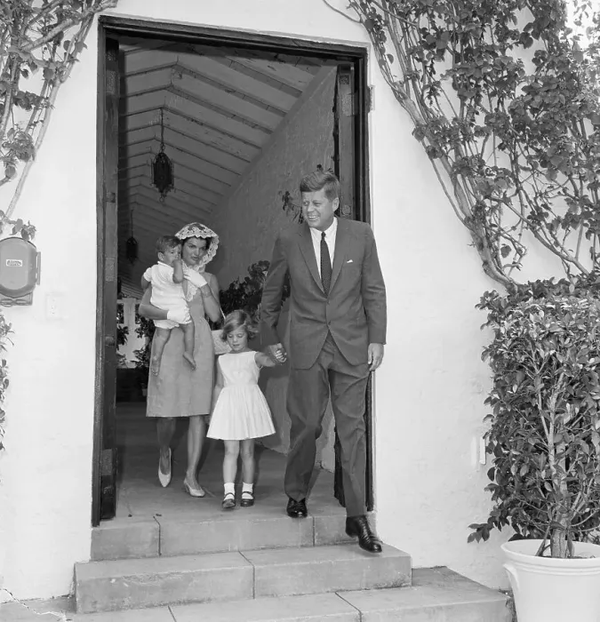 Framed Print : President Kennedy With Family Framed Print : President Kennedy With Family