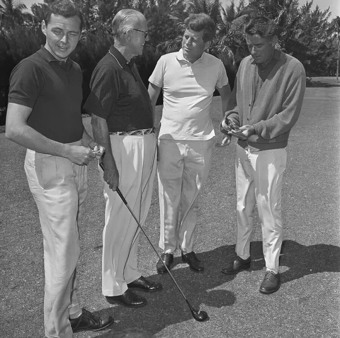 Framed Print : President Kennedy With Father and Brothers-in-Law Framed Print : President Kennedy With Father and Brothers-in-Law