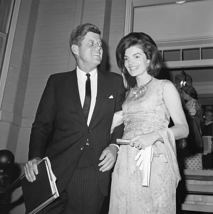 Framed Print : President Kennedy and First Lady