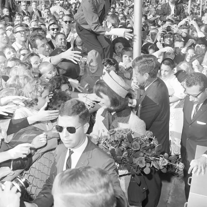 Framed Print : President Kennedy and First Lady Greeting Dallas Crowds Framed Print : President Kennedy and First Lady Greeting Dallas Crowds