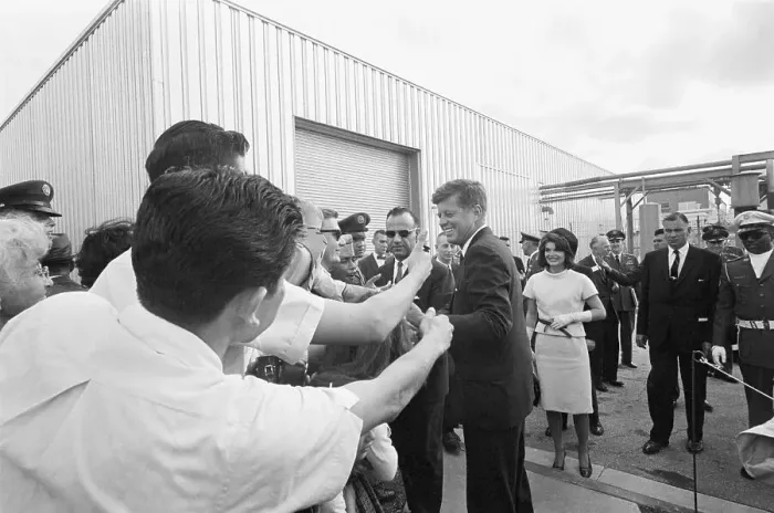 Framed Print : President Kennedy and First Lady in San Antonio Framed Print : President Kennedy and First Lady in San Antonio