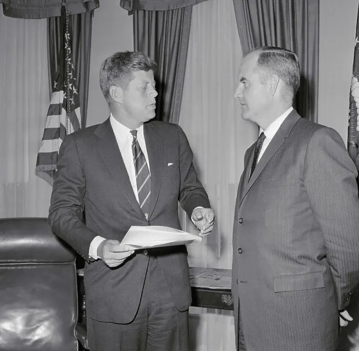 Framed Print : President Kennedy and George McGovern Framed Print : President Kennedy and George McGovern