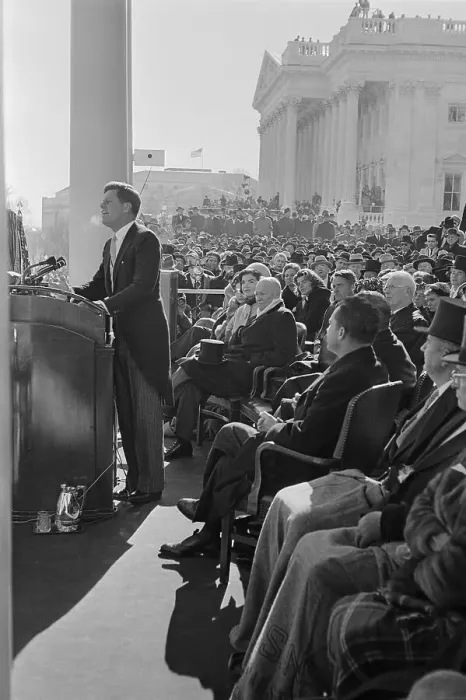 Framed Print : President Kennedy Giving Inaugural Address Framed Print : President Kennedy Giving Inaugural Address