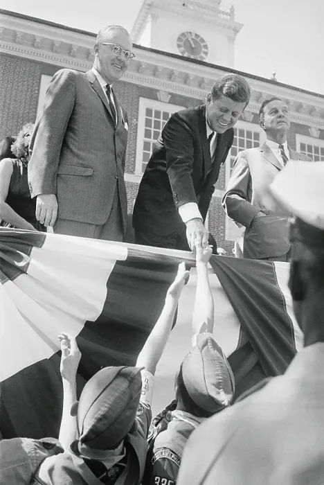 Framed Print : President Kennedy Greeting Boy Scouts Framed Print : President Kennedy Greeting Boy Scouts