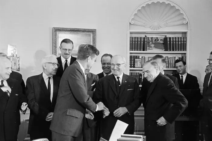Framed Print : President Kennedy And Harry Truman Framed Print : President Kennedy And Harry Truman
