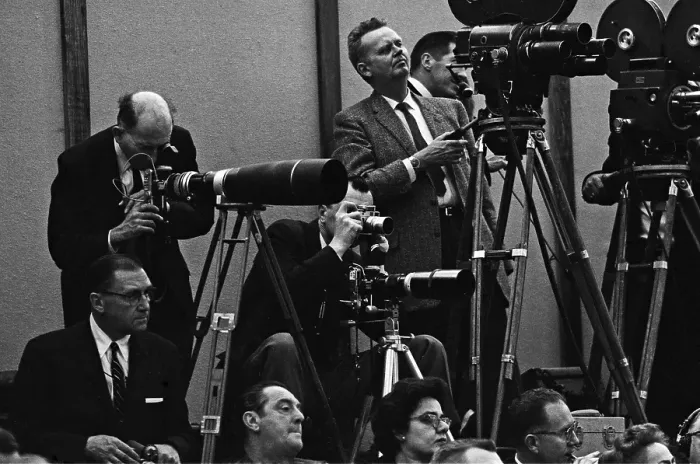Framed Print : President Kennedy Holds A Press Conference