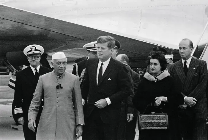 Framed Print : President Kennedy with Indian Prime Minister Framed Print : President Kennedy with Indian Prime Minister
