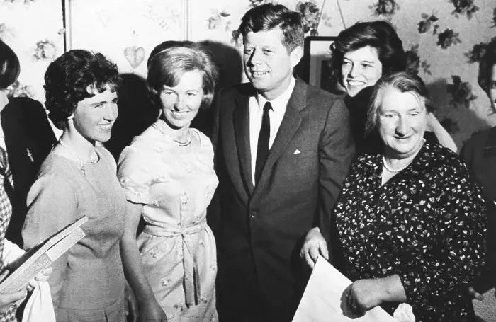 Framed Print : President Kennedy With Irish Relatives Framed Print : President Kennedy With Irish Relatives