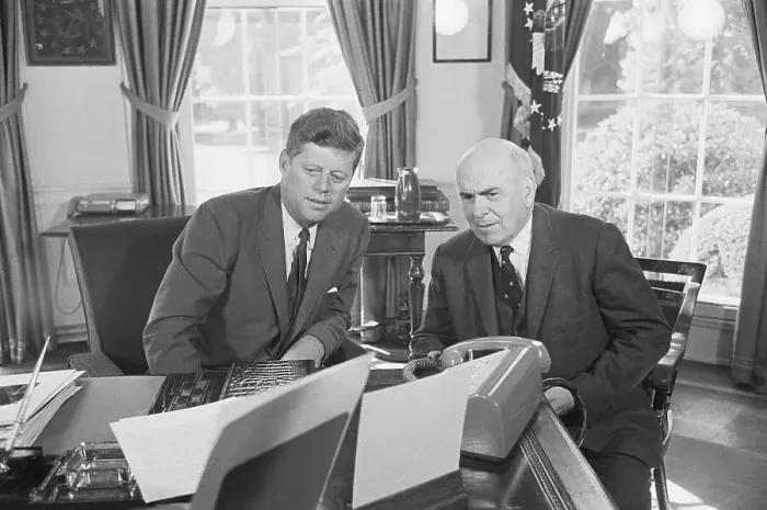 Framed Print : President Kennedy With John McCloy