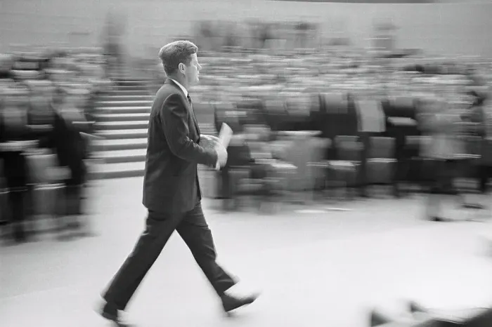 Framed Print : President Kennedy Leaving Conference Framed Print : President Kennedy Leaving Conference