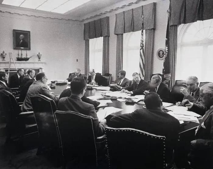 Framed Print : President Kennedy Meeting With Cabinet Officers Framed Print : President Kennedy Meeting With Cabinet Officers