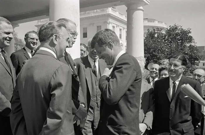 Framed Print : President Kennedy Meeting with Physicians Framed Print : President Kennedy Meeting with Physicians