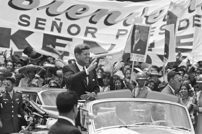 Framed Print : President Kennedy in Mexico City Parade Framed Print : President Kennedy in Mexico City Parade