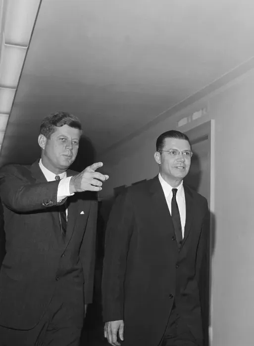 Framed Print : President Kennedy with Robert McNamara Framed Print : President Kennedy with Robert McNamara