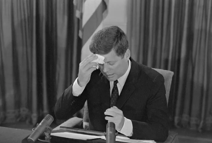 Framed Print : President Kennedy Under Stress During Berlin Crisis Framed Print : President Kennedy Under Stress During Berlin Crisis