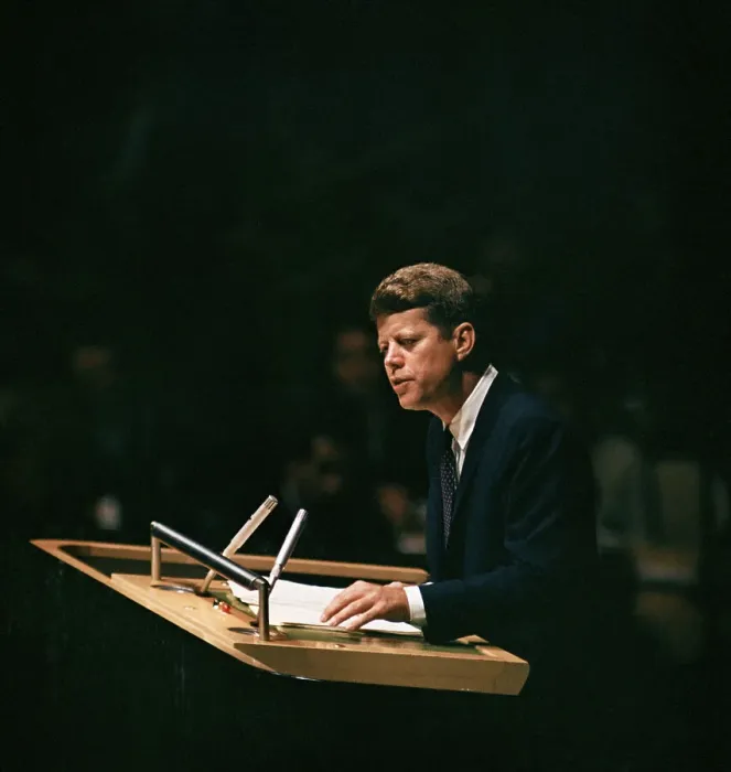 Framed Print : President Kennedy At the U.N Framed Print : President Kennedy At the U.N