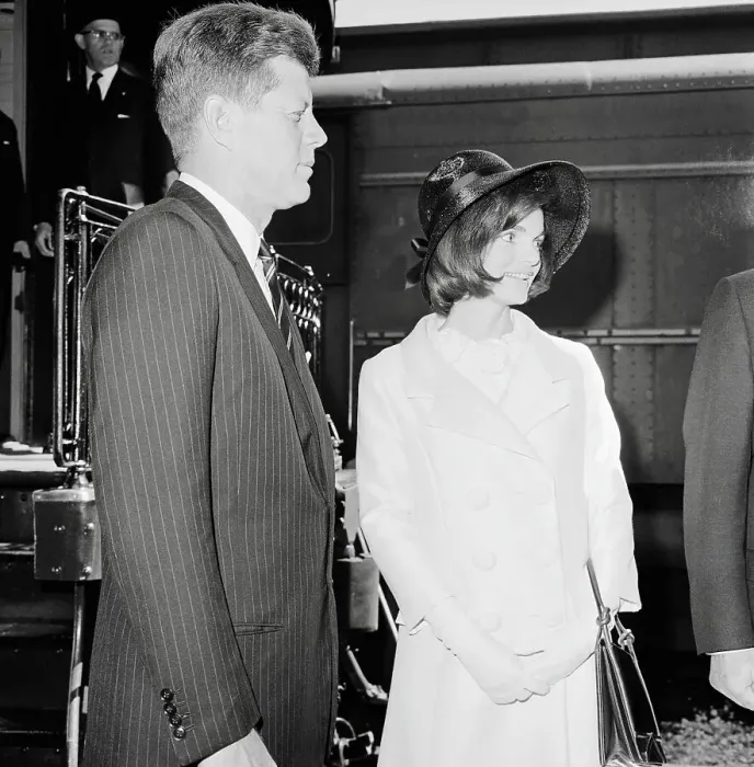 Framed Print : President Kennedy and His Wife Framed Print : President Kennedy and His Wife