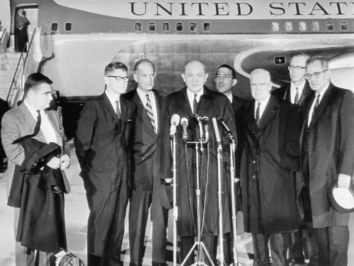 Framed Print : President Kennedy's Cabinet Officers After Assassination Framed Print : President Kennedy's Cabinet Officers After Assassination