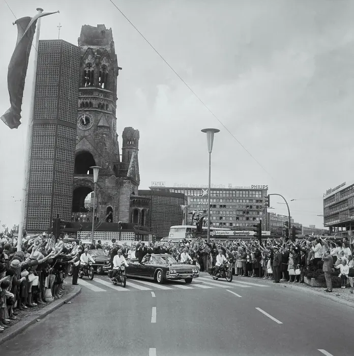 Framed Print : President Kennedy's Motorcade in West Berlin Framed Print : President Kennedy's Motorcade in West Berlin