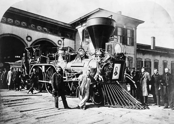Framed Print : President Lincoln's Funeral Train Framed Print : President Lincoln's Funeral Train