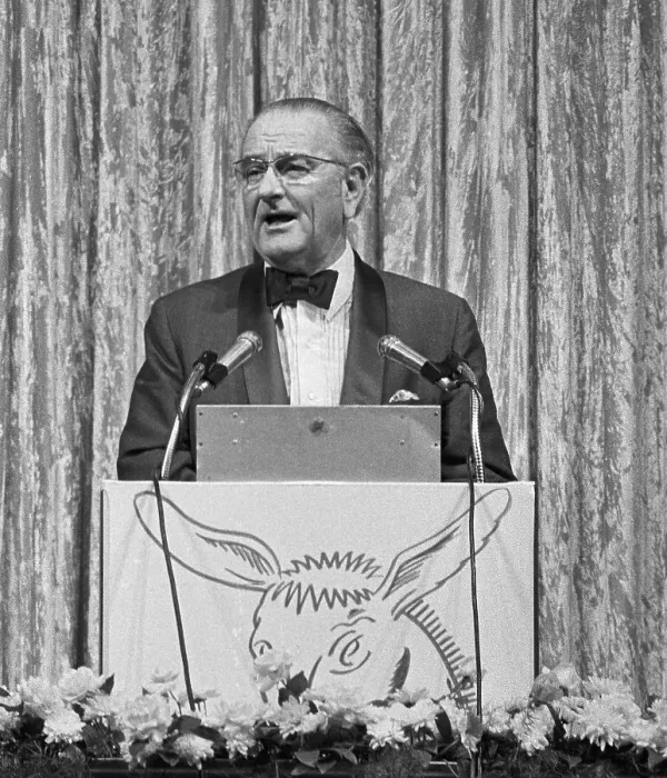 Framed Print : Former President Lyndon Johnson Framed Print : Former President Lyndon Johnson