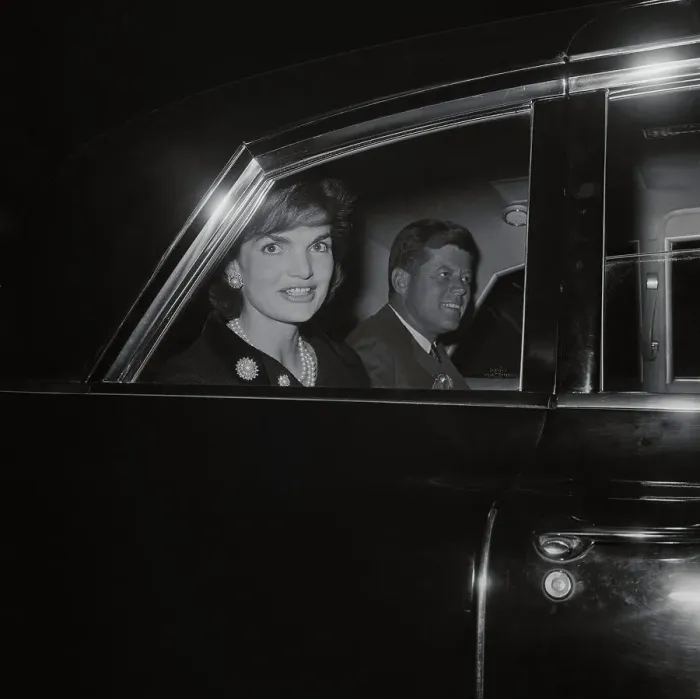 Framed Print : President and Mrs. Kennedy in Car Framed Print : President and Mrs. Kennedy in Car