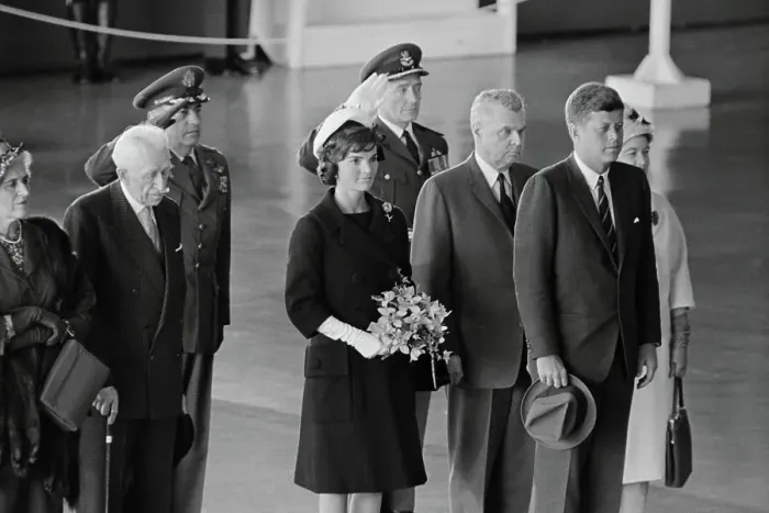 Framed Print : President and Mrs. Kennedy with President and Mrs. John Diefenbaker Framed Print : President and Mrs. Kennedy with President and Mrs. John Diefenbaker