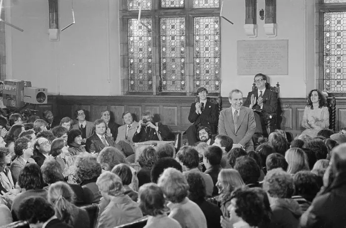 Framed Print : President Nixon Addressing Oxford University Students Framed Print : President Nixon Addressing Oxford University Students