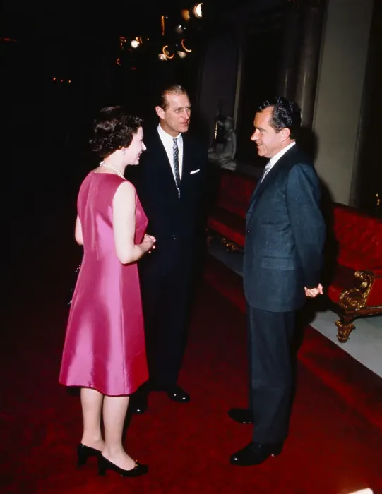 Framed Print : President Nixon Having Lunch with Royal Family Framed Print : President Nixon Having Lunch with Royal Family
