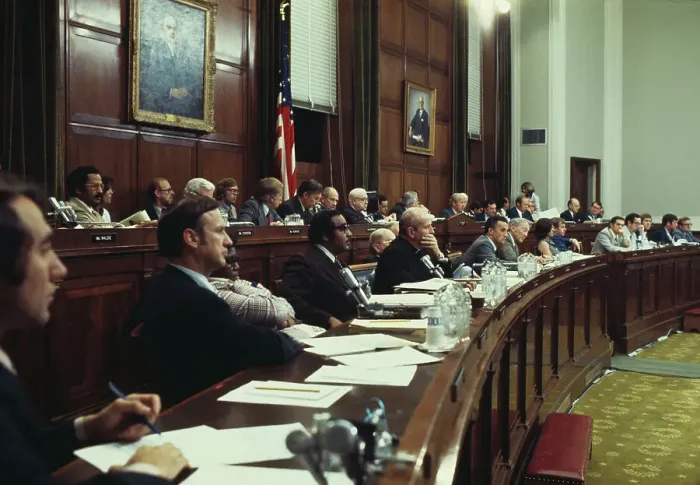Framed Print : President Nixon Impeachment Debate Framed Print : President Nixon Impeachment Debate