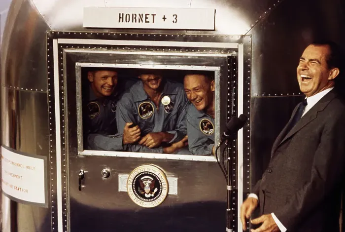 Framed Print : President Nixon Laughing with Astronauts Framed Print : President Nixon Laughing with Astronauts