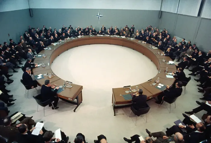 Framed Print : President Nixon Meeting with Nato Framed Print : President Nixon Meeting with Nato