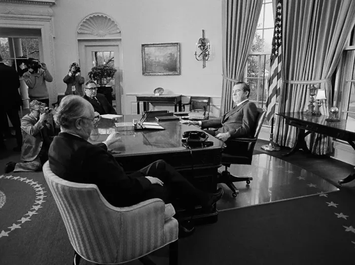 Framed Print : President Nixon Meeting with Soviet Ambassador Framed Print : President Nixon Meeting with Soviet Ambassador