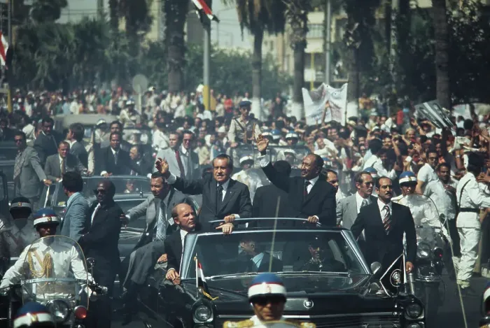 Framed Print : President Nixon And President Sadat In Egypt Framed Print : President Nixon And President Sadat In Egypt