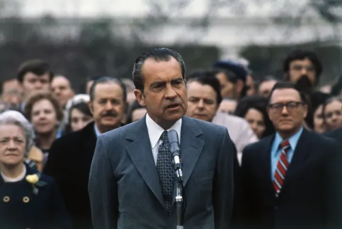 Framed Print : President Nixon Saying Farewell Framed Print : President Nixon Saying Farewell