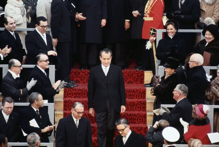 Framed Print : President Nixon Being Sworn Into Office Framed Print : President Nixon Being Sworn Into Office