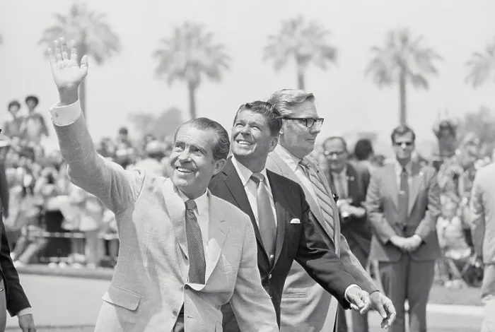 Framed Print : President Nixon Waving Framed Print : President Nixon Waving