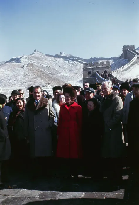 Framed Print : President Nixon and Wife Visiting China Framed Print : President Nixon and Wife Visiting China