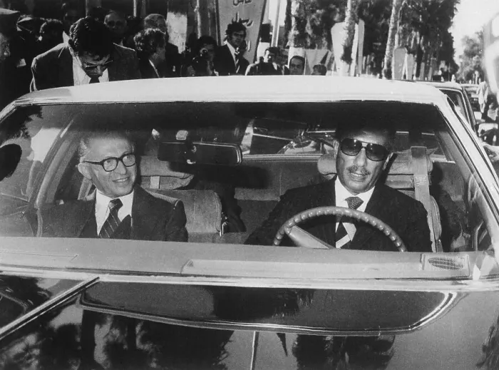 Framed Print : President and Prime Minister Riding in Car Framed Print : President and Prime Minister Riding in Car