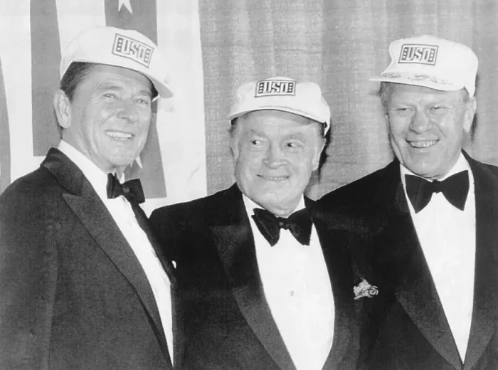 Framed Print : President Reagan with Bob Hope and Gerald Ford Framed Print : President Reagan with Bob Hope and Gerald Ford