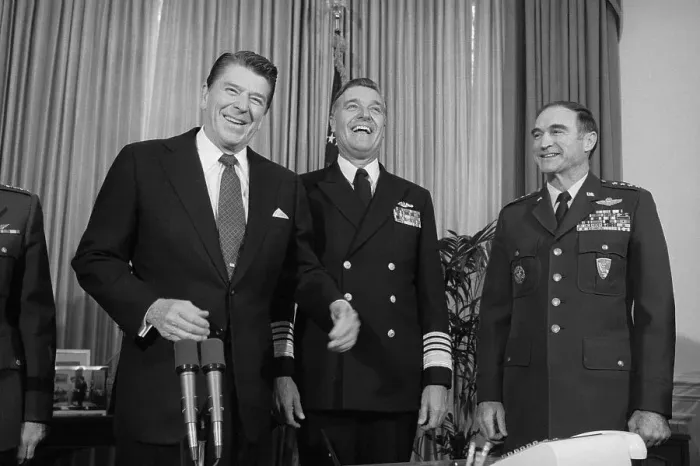 Framed Print : President Reagan with Colleagues