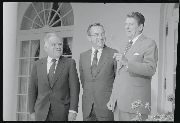 Framed Print : President Reagan with Colleagues Framed Print : President Reagan with Colleagues
