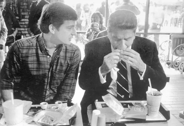 Framed Print : President Reagan Eating a Hamburger Framed Print : President Reagan Eating a Hamburger