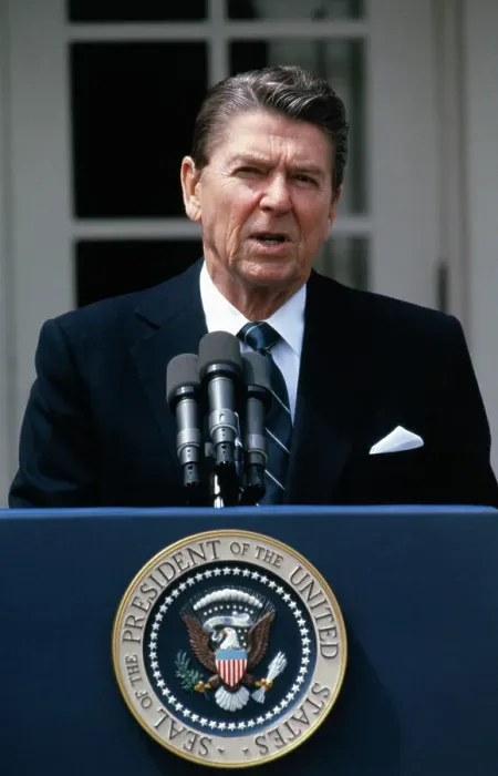 Framed Print : President Reagan Giving a Speech Framed Print : President Reagan Giving a Speech