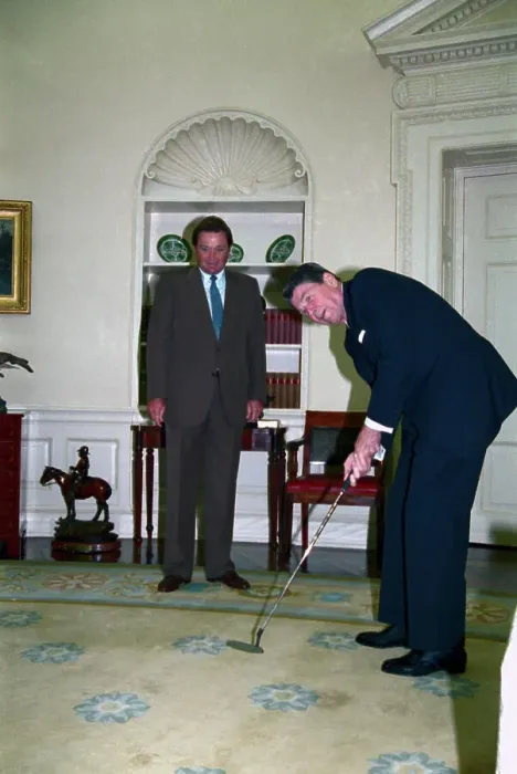Framed Print : President Reagan and Golfer Ray Floyd Framed Print : President Reagan and Golfer Ray Floyd