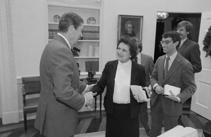 Framed Print : President Reagan Greeting Helen Thomas Framed Print : President Reagan Greeting Helen Thomas