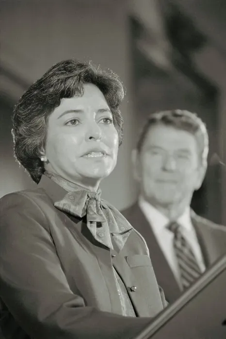 Framed Print : President Reagan and Katherine Ortega