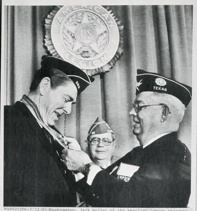 Framed Print : President Reagan Receiving a Medal Framed Print : President Reagan Receiving a Medal