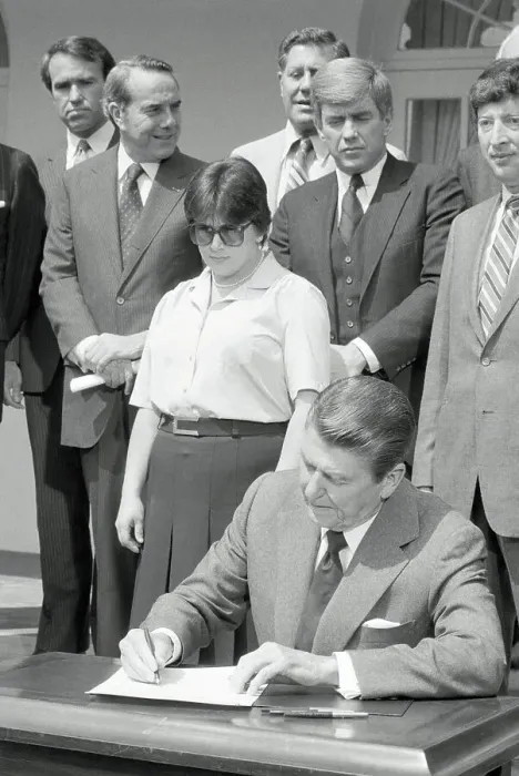 Framed Print : President Reagan Signing a Proclamation Framed Print : President Reagan Signing a Proclamation
