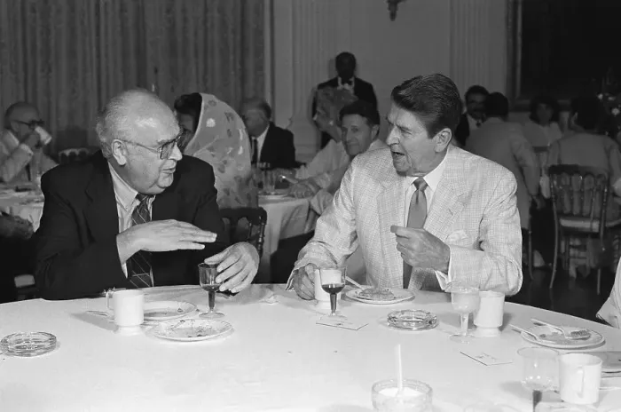 Framed Print : President Reagan Sitting at Table with Soviet Union Ambassador Framed Print : President Reagan Sitting at Table with Soviet Union Ambassador